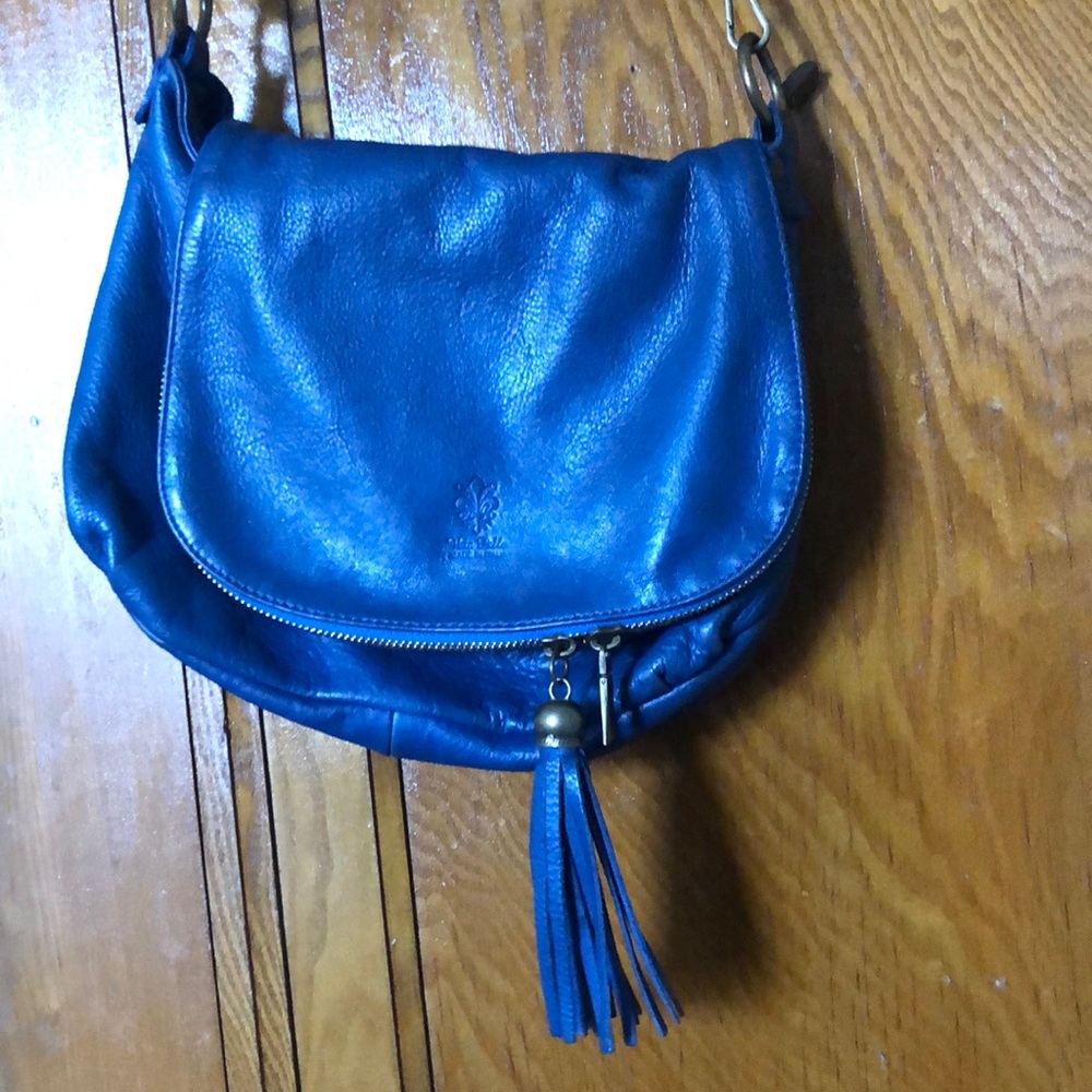 Leather cross body purse